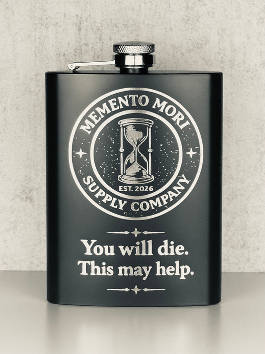 Memento Mori Flask