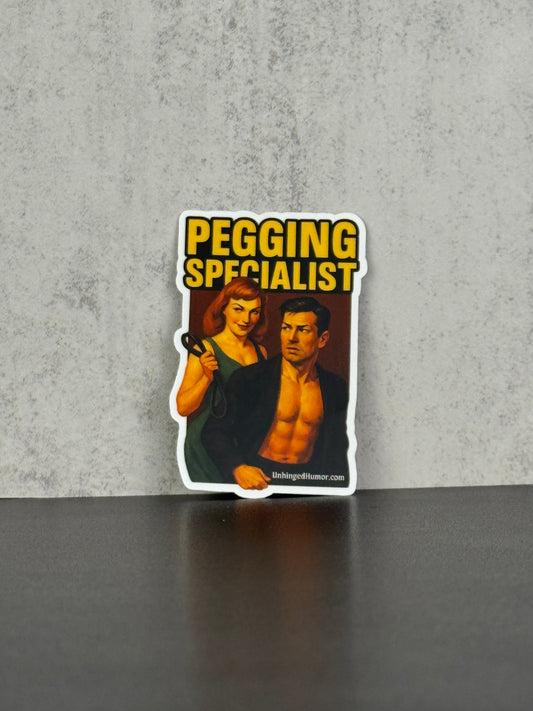 Pegging Specialist Sticker